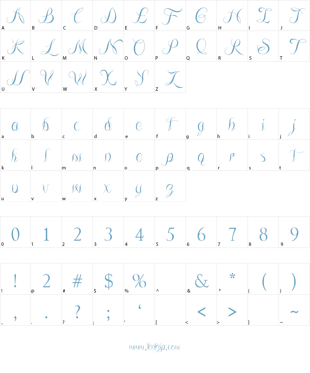 The Lodger Rang Font Character